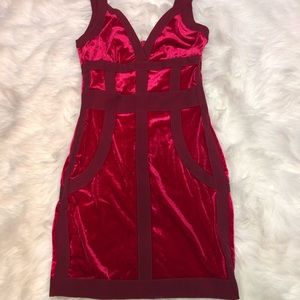 Suede mini dress size S